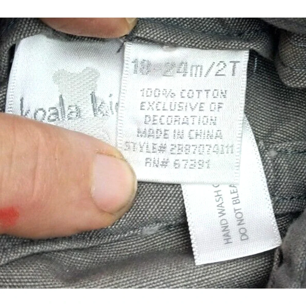 NWT Koala Kids #53 Boys Zipper‎ Cap Hat / Army Green - Sz 2T / 18-24 Months